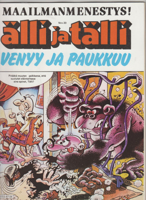 F. IBANEZ  »VENYY JA PAUKKUU» Älli ja Tälli 20
