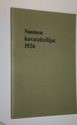 Suomen kuvataiteilijat 1926 (valokopio)