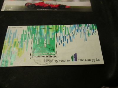 1992 Suomi 75 v bl 9  leimattu