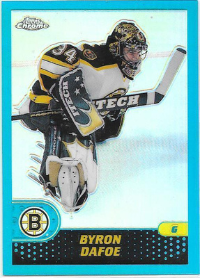 2001-02 Topps Chrome Refractor #122 Byron Dafoe Boston MV