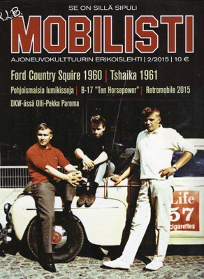 Mobilisti n:o 2 2015 Kansi Olli-Pekka, Leo, Raimo. Tshaika.