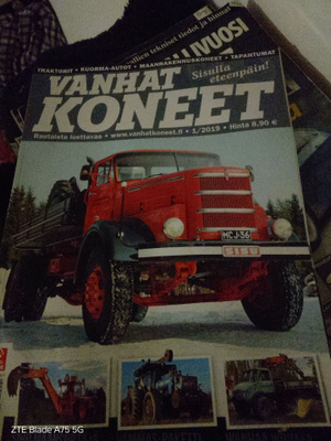 Vanhat koneet lehtiä 6kpl.satsi