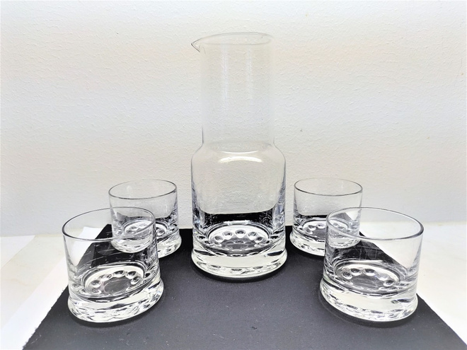 Timo Sarpaneva Helminauha karahvi+ 4 lasia, Iittala