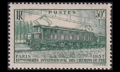 Ranska 345 ** Rautatiekonferenssi 30 C (1937)