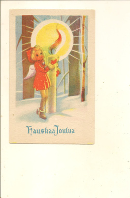 VANHA JOULUKORTTI ,,,, KULKEMATON