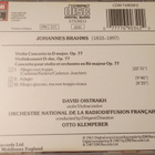 Johannes Brahms, David Oistrakh - Violin Concerto CD. - pikkukuva 2