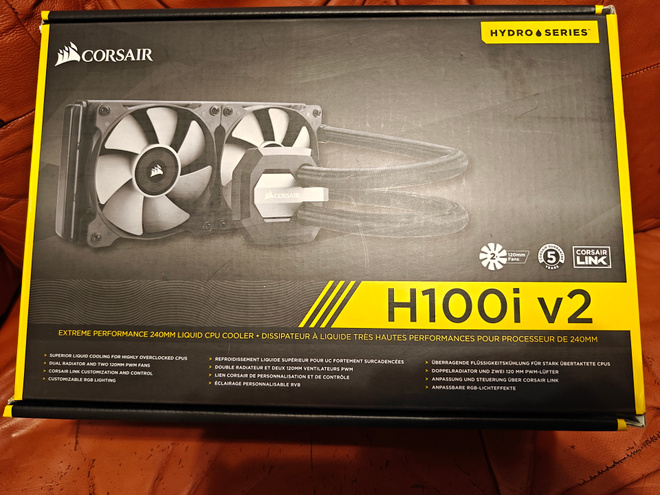 Corsair H100i v2, AIO CPU Vesijäädytin