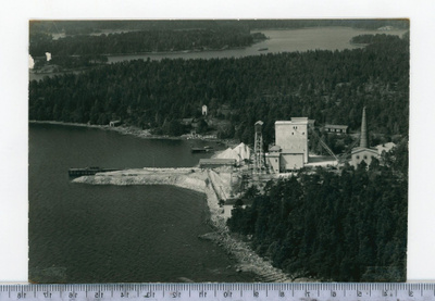 Sipoo ilmakuva Kalkkitehdas 1958 kuva. Jansson