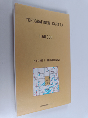 Topografinen kartta 1:50000 : N:o 3933 1 Mihkalijärvi