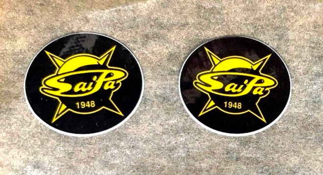 SaiPa pyöreä hedelmätarra 30 mm
