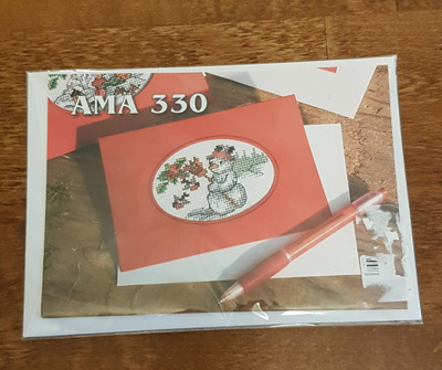 Uusi joulukortti ristipistopakkaus