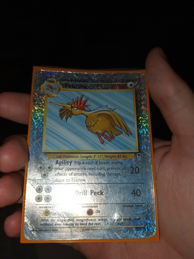 Fearow [Reverse Holo] #42 Pokemon Legendary Collection card