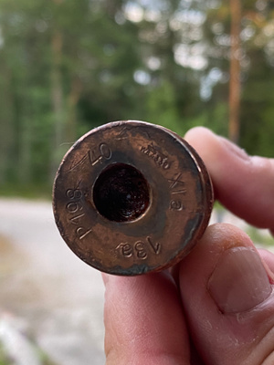 12 kpl erä saksalaisia 20mm Flak / Solothurn messinkihylsyjä