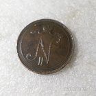 10  penniä   1900  kulkematon   patinoitunut. - pikkukuva 4