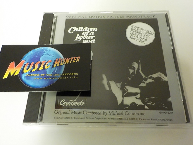 OST - CHILDREN OF A LESSER GOD UUSI CD