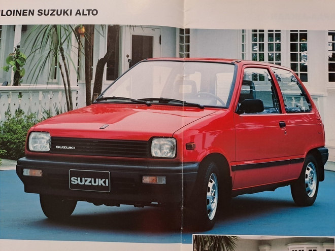 Suzuki Alto -esite 80-luvun lopusta