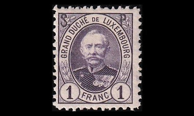 Luxemburg 54D * Virkamerkki 1 Fr (11½:11) (1891)