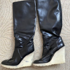 AUTHENTIC GUCCI KNEE HIGH WEDGE BOOTS KOKO 37 - pikkukuva 5