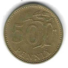 1972 50 PENNIÄ KOLIKKO KÄYTETTY - pikkukuva 1