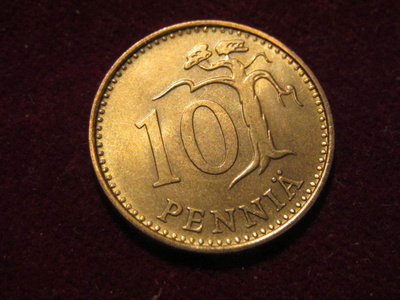 10 penniä 1967