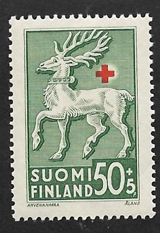 Punainen risti 1942 0,50+0,05mk (LAPE 254) **