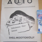 VANHA Lehti Auto N 3-5 1940 sis Autokartta - pikkukuva 1
