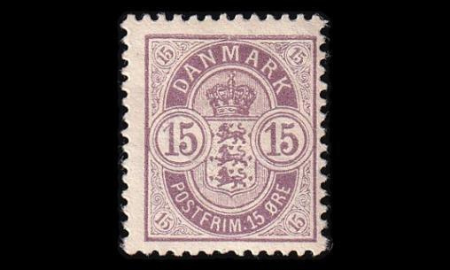 Tanska 38 * Ovaalivaakuna 15 öre (1901)
