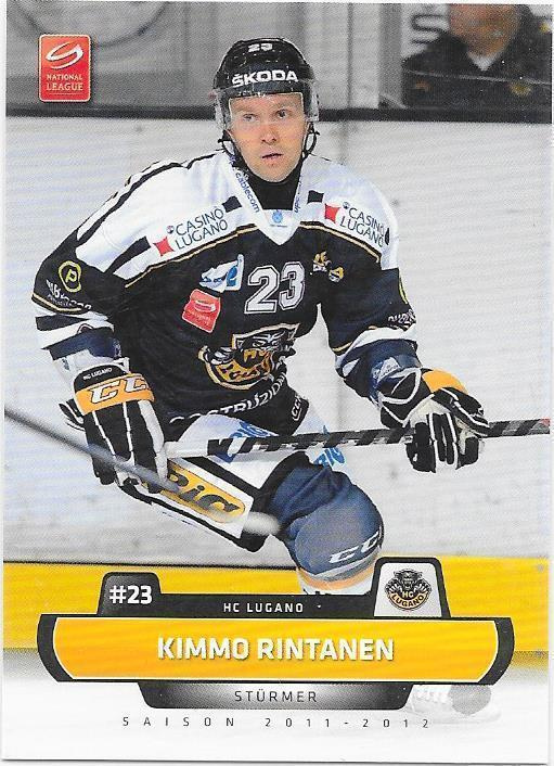 2011-12 Swiss NLA #199 Kimmo Rintanen Lugano TPS