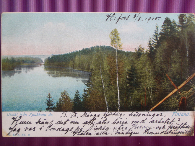 Näköala Kaukolan harjulta WANHA 1905