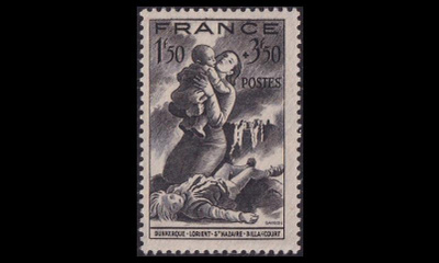 Ranska 597 ** Pommitusten uhreille (1943)