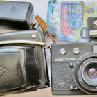VANHA Kamera Agfa Selectronic Sensor + Agfalux Salama SIISTI - pikkukuva 1