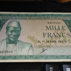 Guinea 1000 Francs 1960 P15 VF - pikkukuva 1