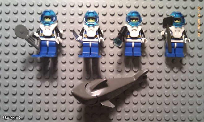 LEGO Aguanauts Figuuripaketti 4kpl + Hai ( Divers )