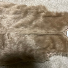 BERSHKA nude puuteri roosa tekoturkis liivi M - pikkukuva 2