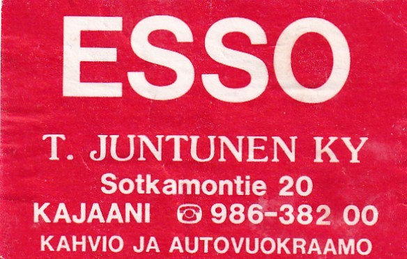 Kajaani, T. Juntunen Ky , ESSO  , 2/12