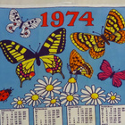 Kalenteripyyhe vuosi 1974 Perhoset - pikkukuva 1