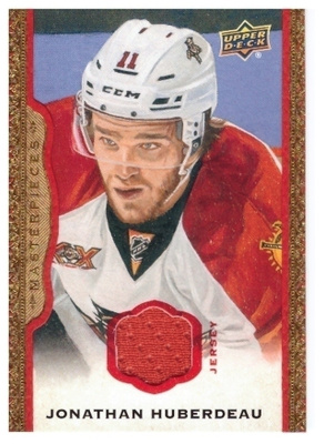JONATHAN HUBERDEAU Panthers 14-15 UD Masterpieces #89 Jersey