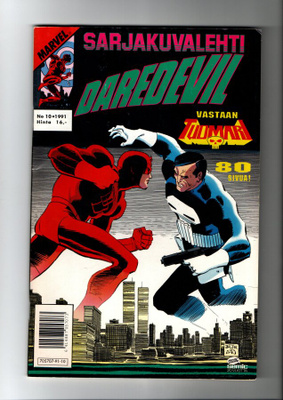 MARVEL SARJAKUVALEHTI n:o 10 1991 Daredevil vastaan Tuomari