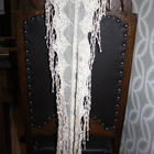 Pitsihuivi 150cm Cream luonnonvalkoinen - pikkukuva 3