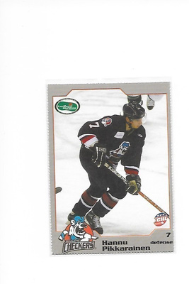 2006-07 Charlotte Checkers #7 Hannu Pikkarainen HIFK farmi