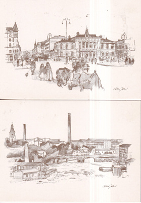Tampere , 1800 ja 1900 luvulla. Olli Joki , 2 korttia. e300