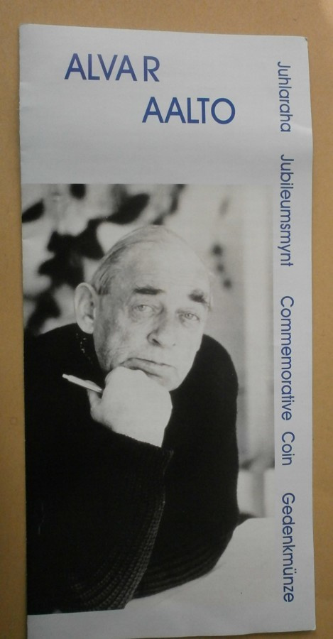 Alvar Aalto -juhlarahan esite