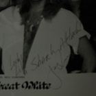 GREAT WHITE B/W PROMOKUVA RUSSELIN  NIMMARILLA - pikkukuva 2