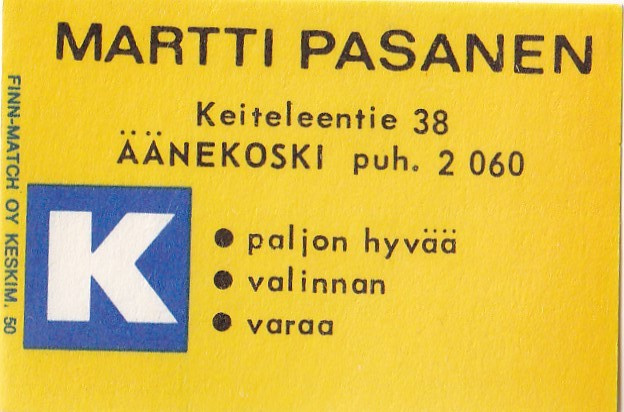 Äänekoski, Martti Pasanen, Kesko   b438