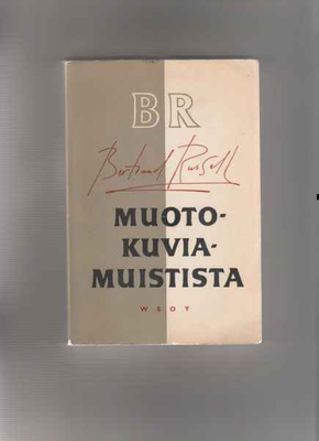 Russell,Bertrand: Muotokuvia muistista ja .., WSOY 1957,nid.