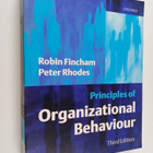 Robin Fincham : Principles of organizational behaviour - pikkukuva 1