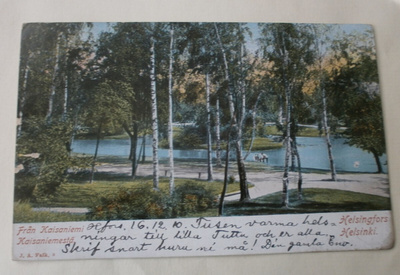 Helsinki, Kaisaniemestä, lapset kahlaamassa, p. 1910 Saksaan