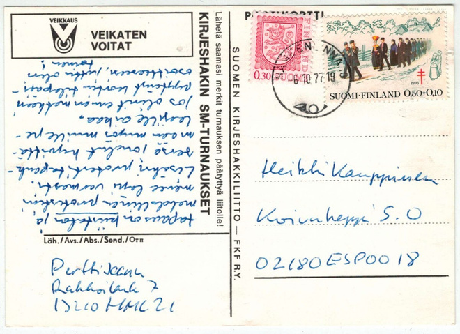 1976 postikortti Hollantiin