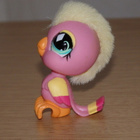 LITTLEST PET SHOP vaaleanpunainen hius PAPUKAIJA, LINTU #489 - pikkukuva 2