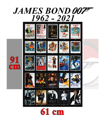UUSI 007 JAMES BOND ELOKUVAJULISTE (2021) ILMAINEN TOIMITUS